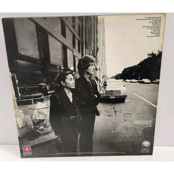 JOHN LENNON "Double Fantasy" Vinyl Record LP Geffen Records G+ 1980 - Picture 2 of 9